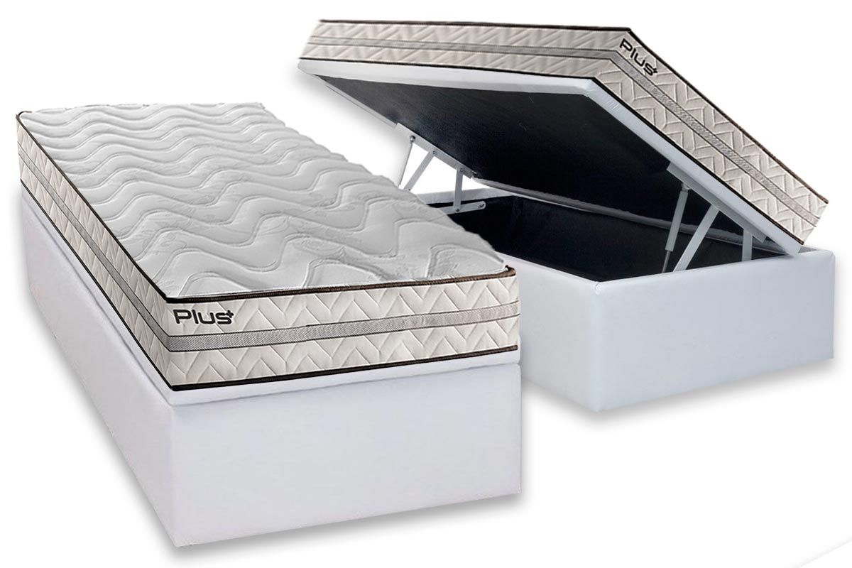 Cama Box Baú CRC +Colchão D33 Pasquale Paropas