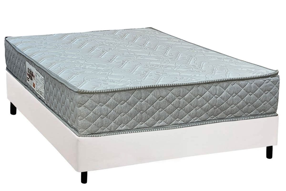 Cama Box CRC +Colchão Espuma D45 Pasquale Paropas