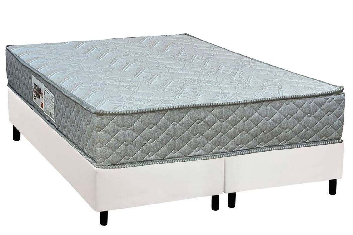 Cama Box CRC +Colchão Espuma D45 Pasquale Paropas