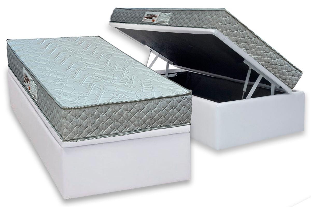 Cama Box Baú CRC +Colchão D45 Pasquale Paropas