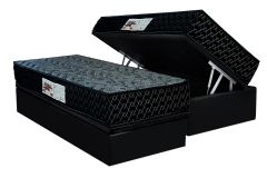 Cama Box Baú Filhão +Colchão Ortopédico Gold Paropas