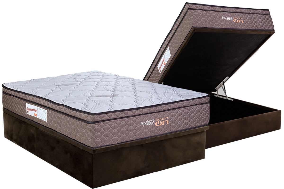Cama Box Baú CRC +Colchão c/Massagem Aplause Paropas