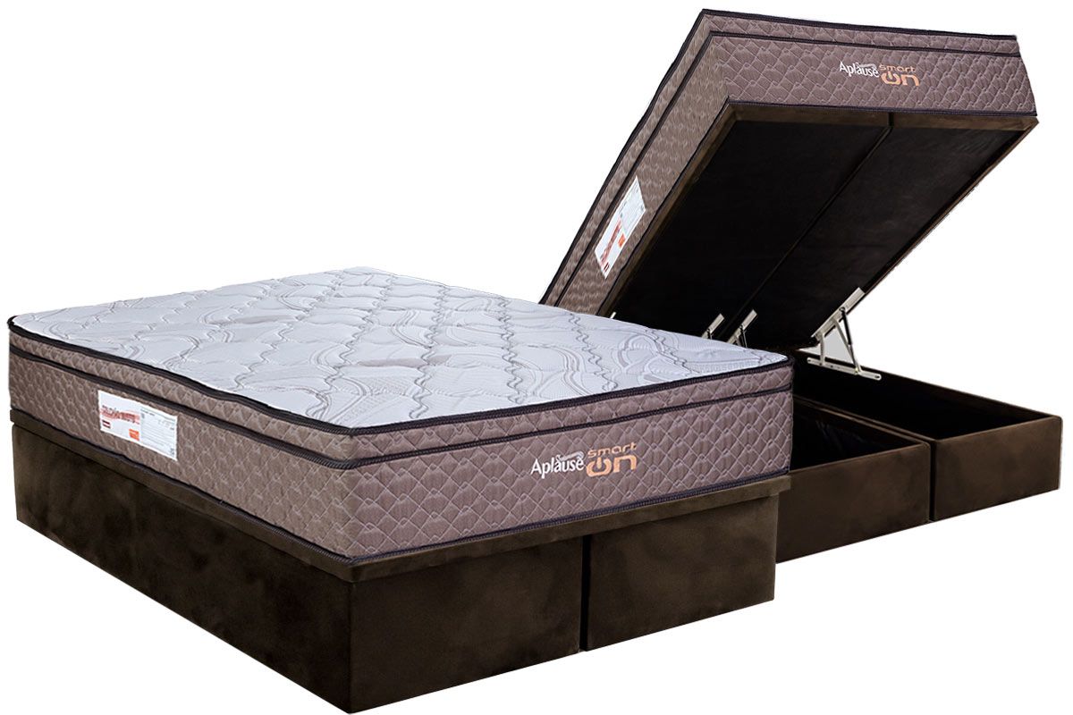 Cama Box Baú CRC +Colchão c/Massagem Aplause Paropas