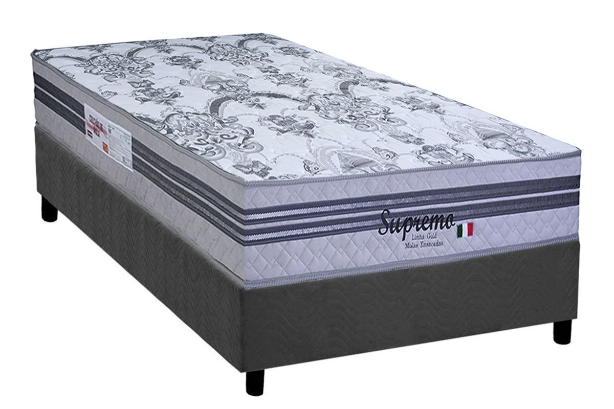 Cama Box CRC +Colchão Molas Supremo Paropas