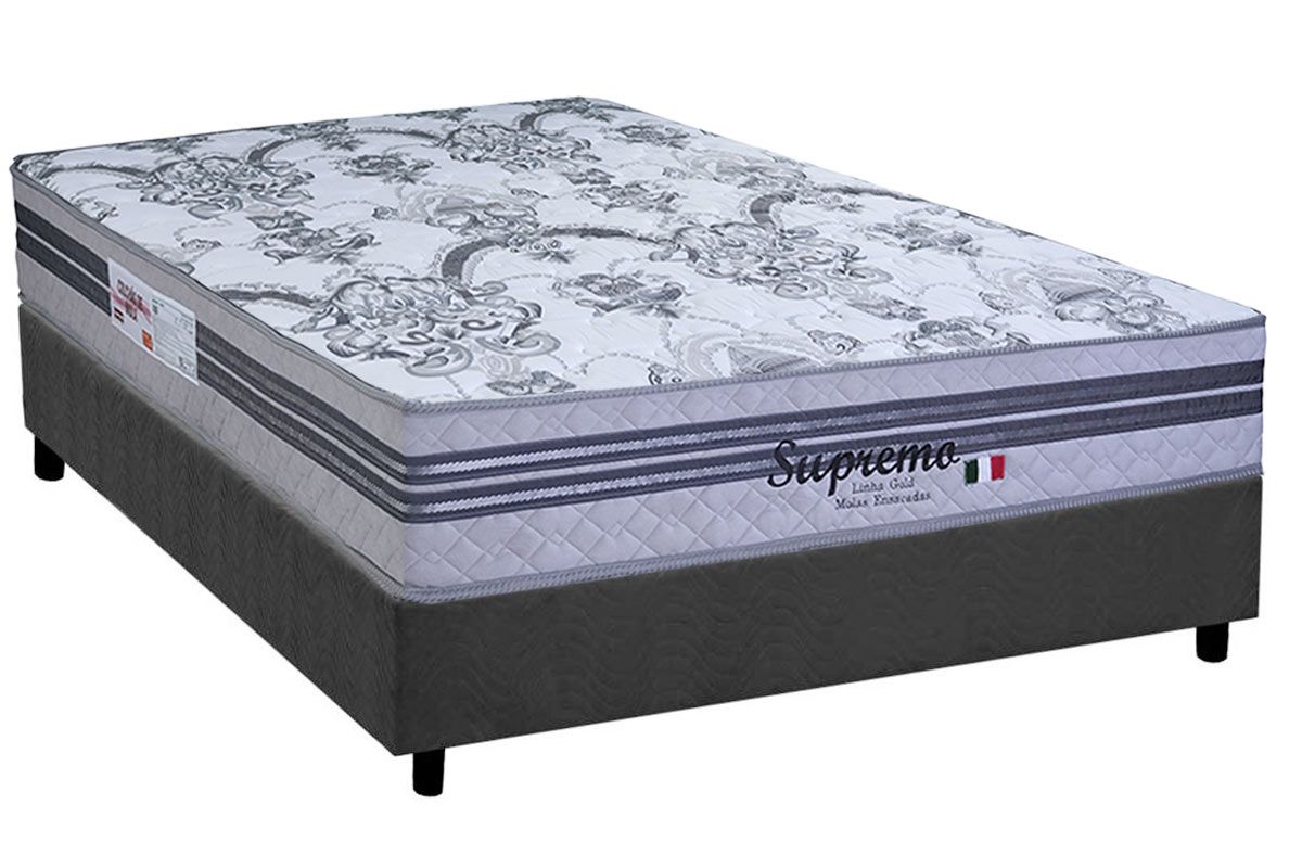 Cama Box CRC +Colchão Molas Supremo Paropas