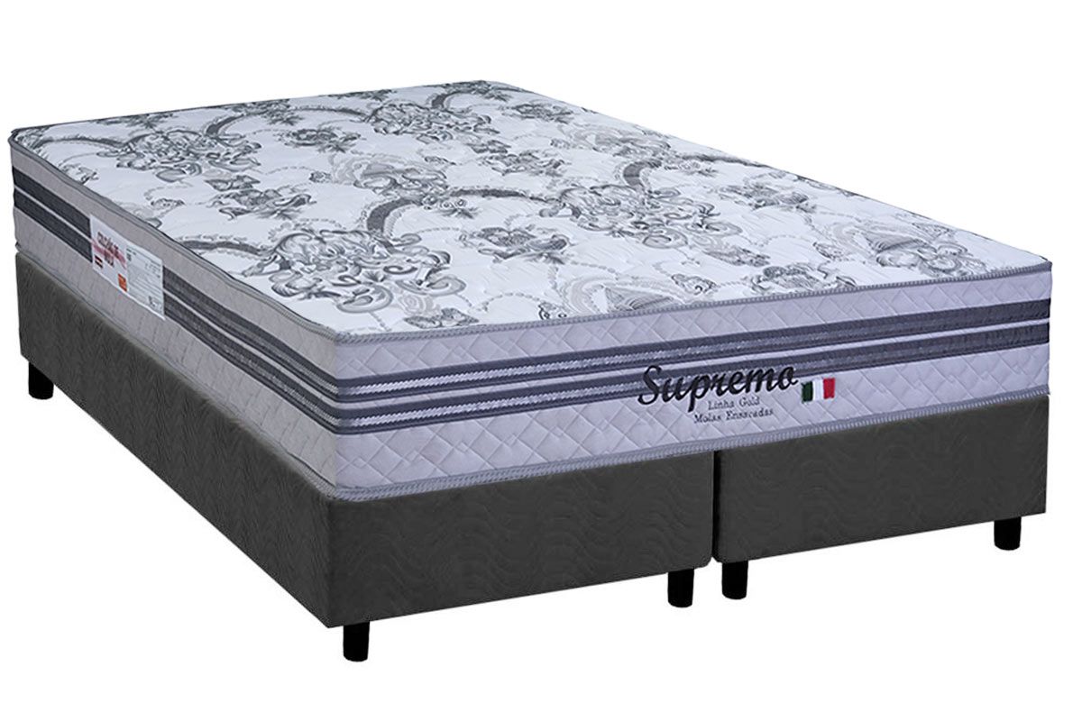 Cama Box CRC +Colchão Molas Supremo Paropas