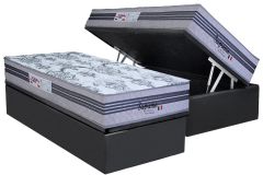 Cama Box Baú Filhão +Colchão Molas Supremo Paropas