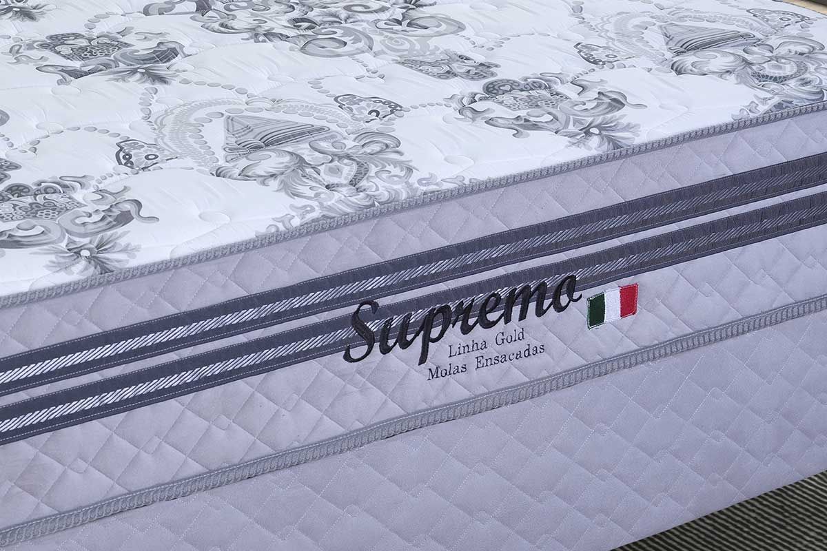 Cama Box Baú CRC +Colchão Molas Supremo Paropas