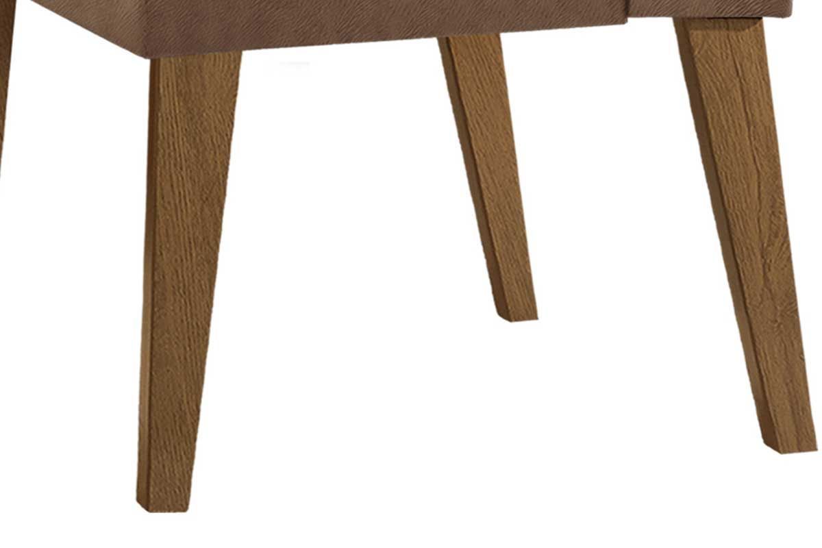 Sala Jantar Mesa Havana Curvo 180cm + 6 Cadeiras Dafne - Rufato