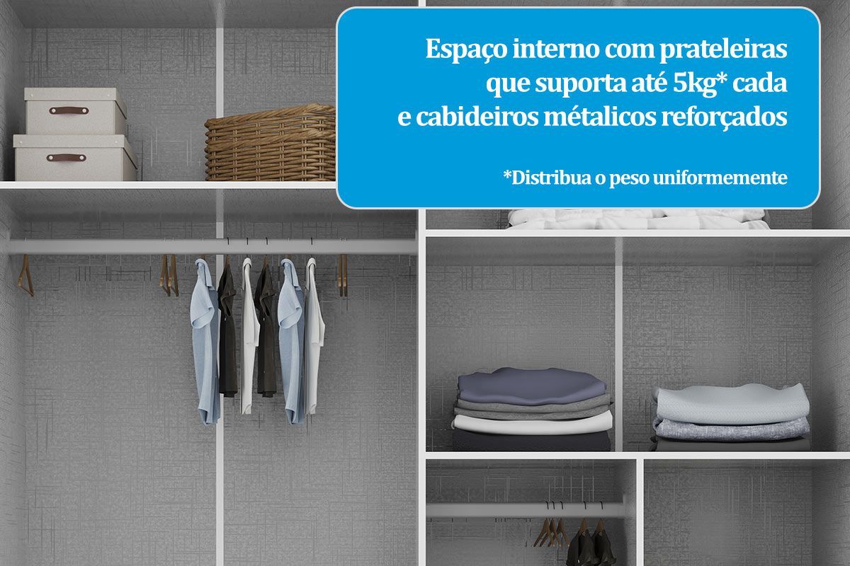 Quarto Infantil Completo Elô 4 Peças (1GuardaRoupa+1Berço+1Cômoda+1Complemento) QI117 Peroba