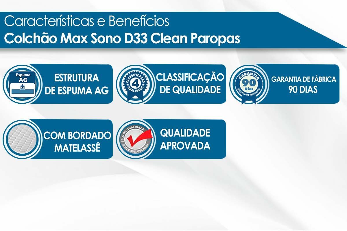 Cama Box Baú CRC +Colchão Ortopédico MaxSono Paropas