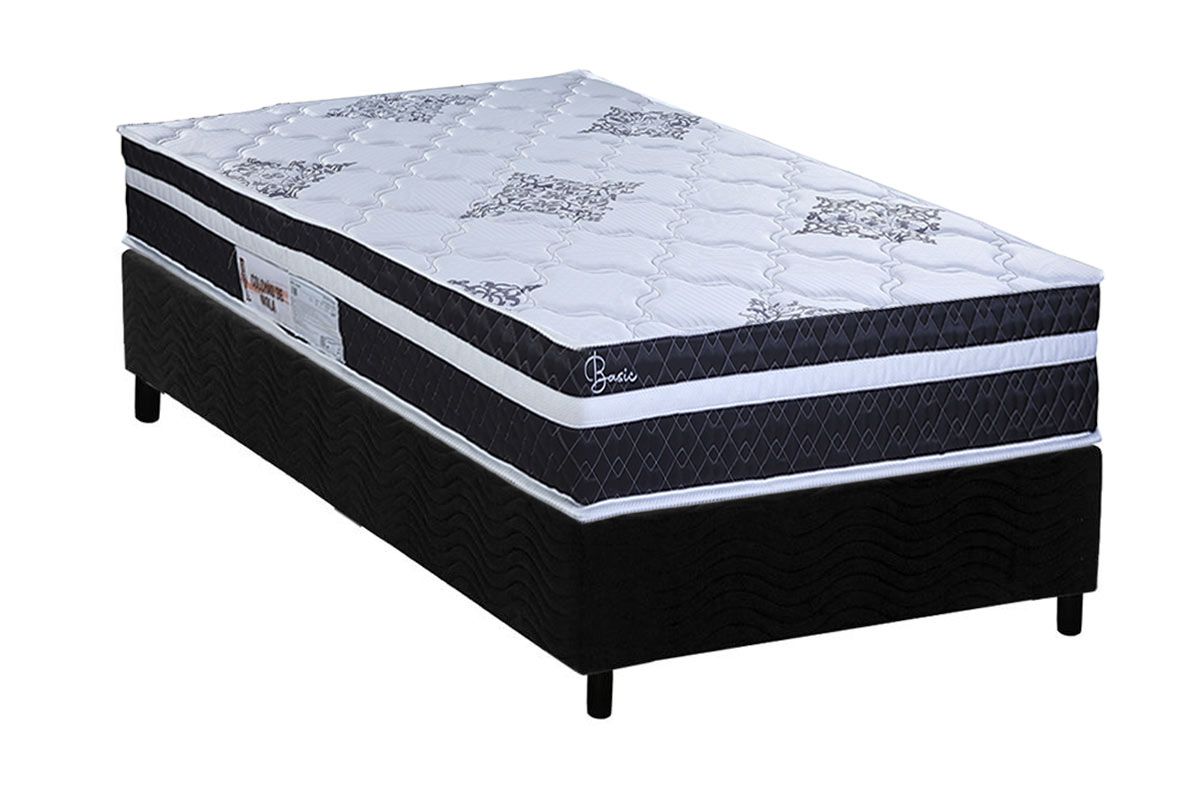 Cama Box CRC +Colchão Molas Basic Paropas