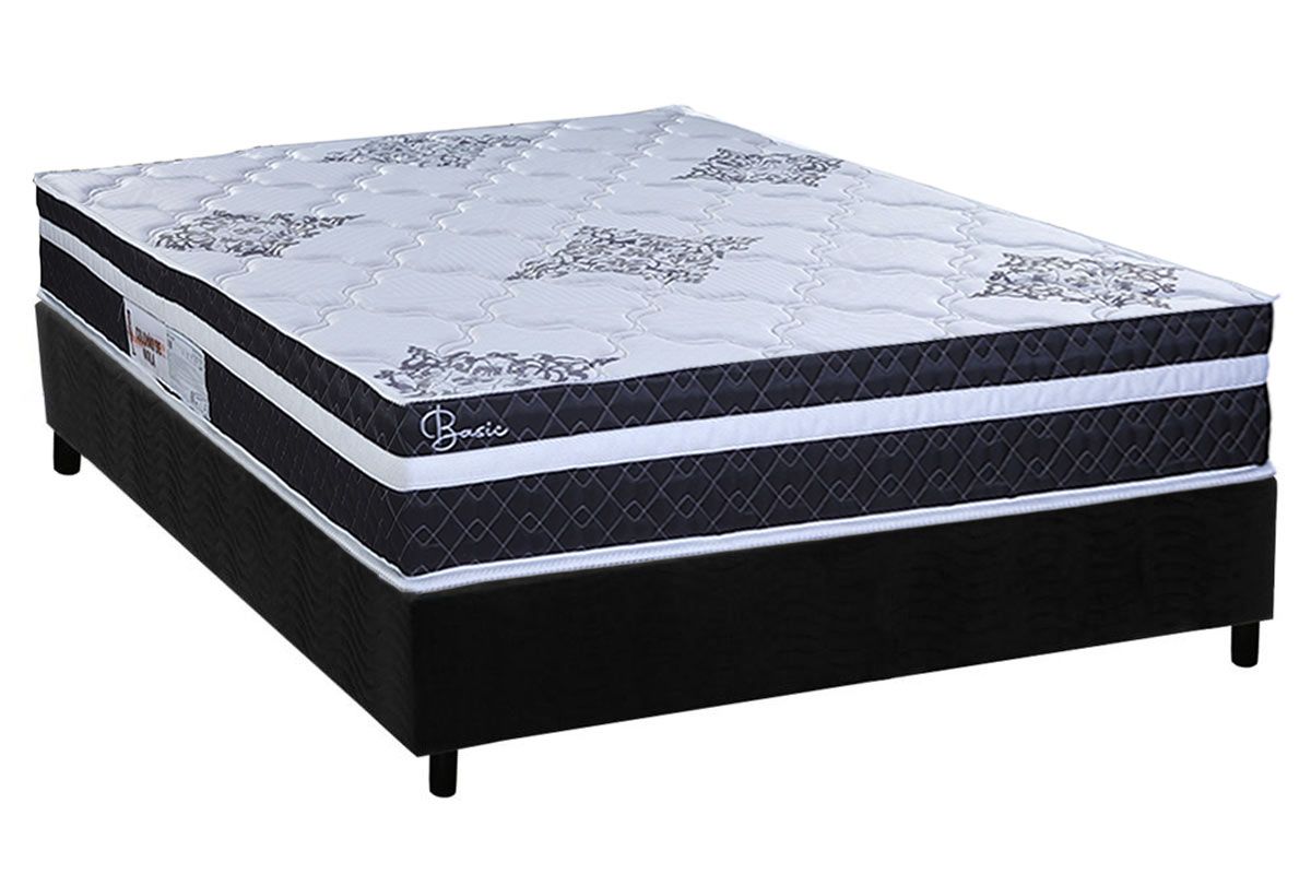Cama Box CRC +Colchão Molas Basic Paropas