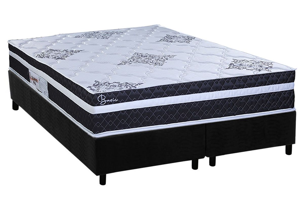 Cama Box CRC +Colchão Molas Basic Paropas