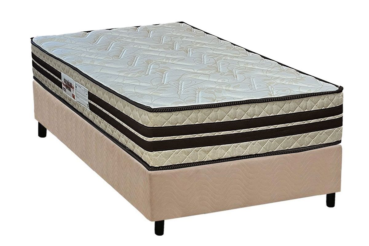 Cama Box CRC +Colchão Ortopédico Confort Paropas