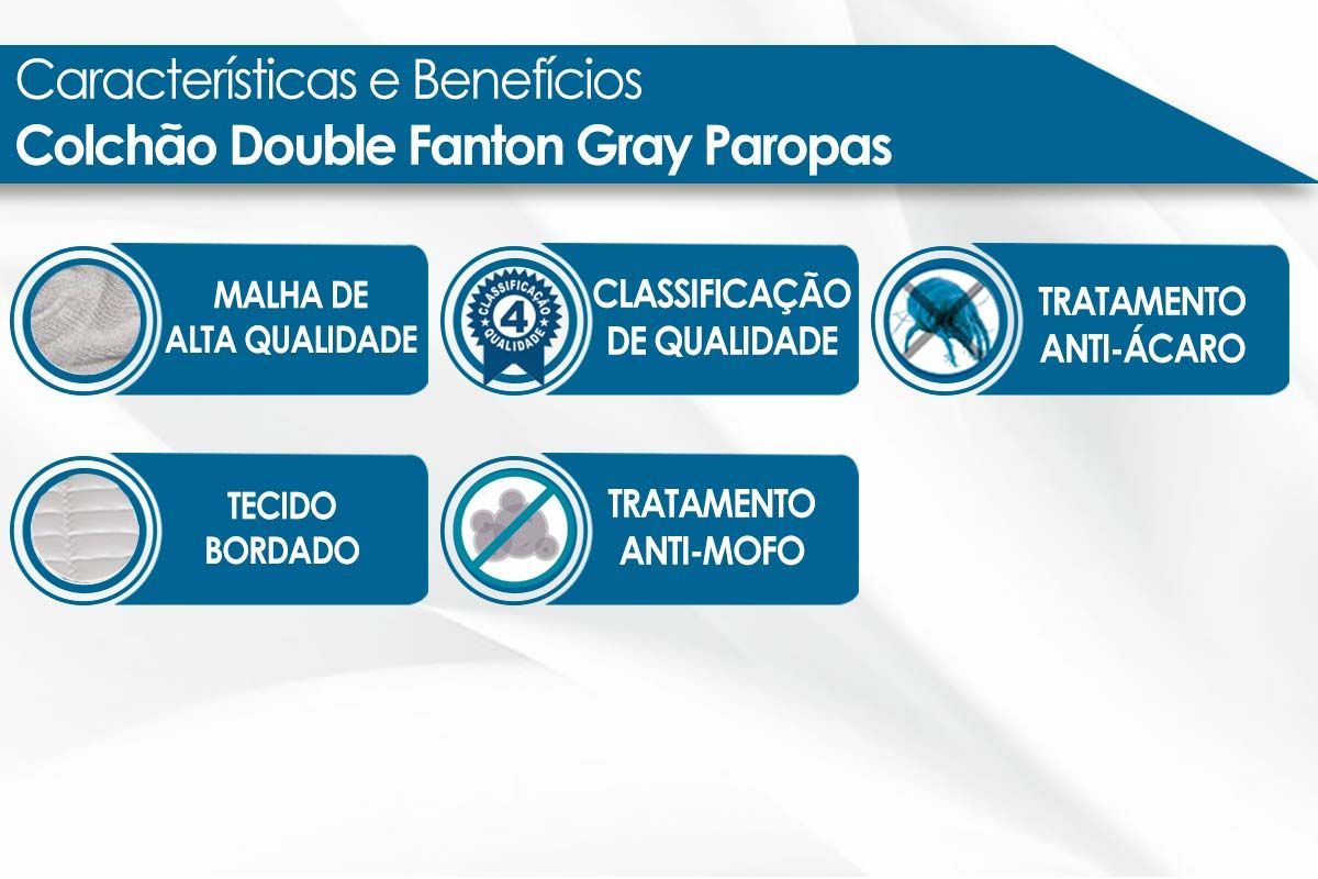 Cama Box CRC +Colchão Ortopédico Fanton Paropas