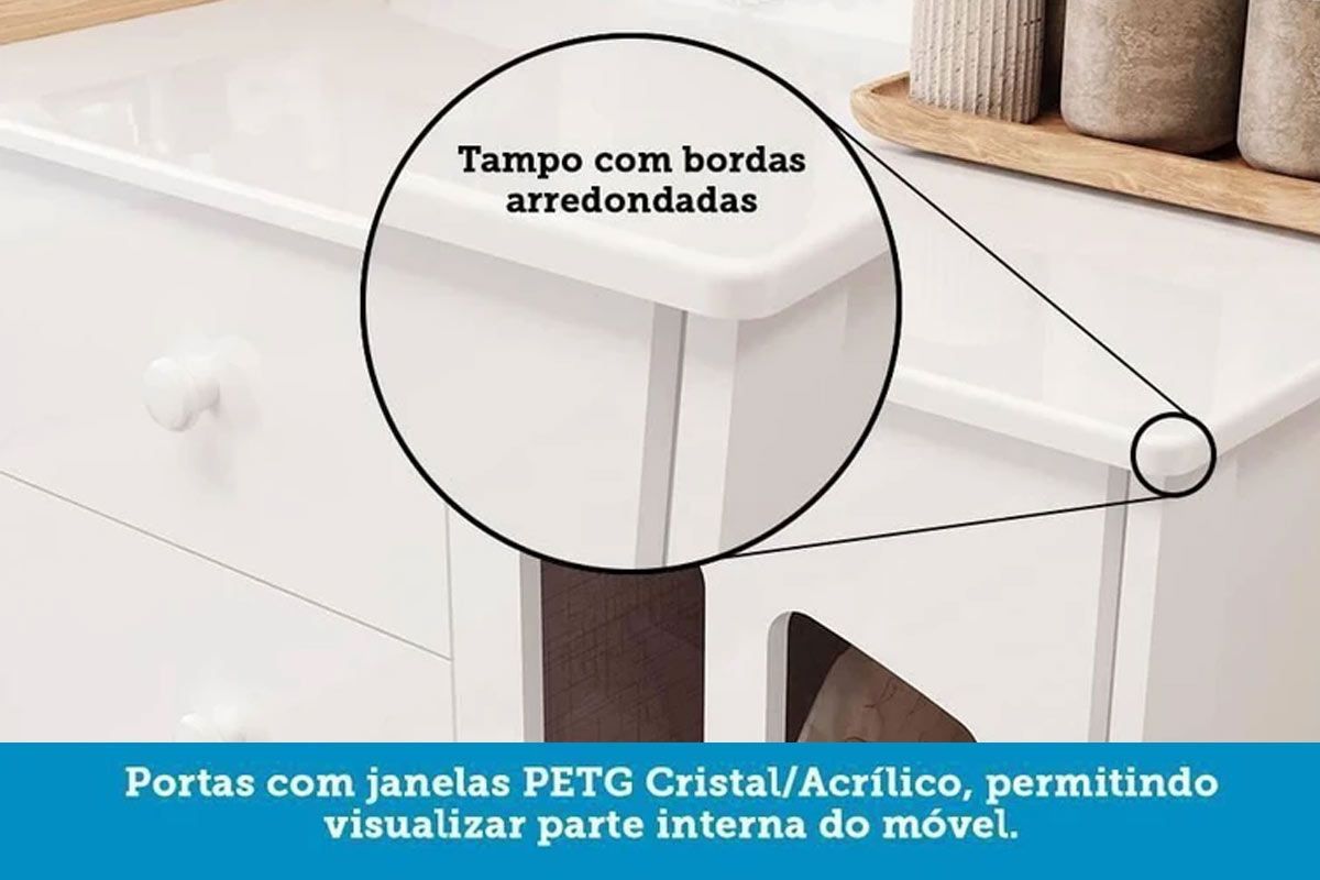 Quarto Infantil Completo Elô 3 Peças (1GuardaRoupa+1Berço+1Cômoda) QI119 Peroba