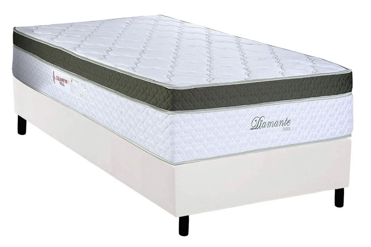 Cama Box CRC +Colchão Molas Diamante Paropas