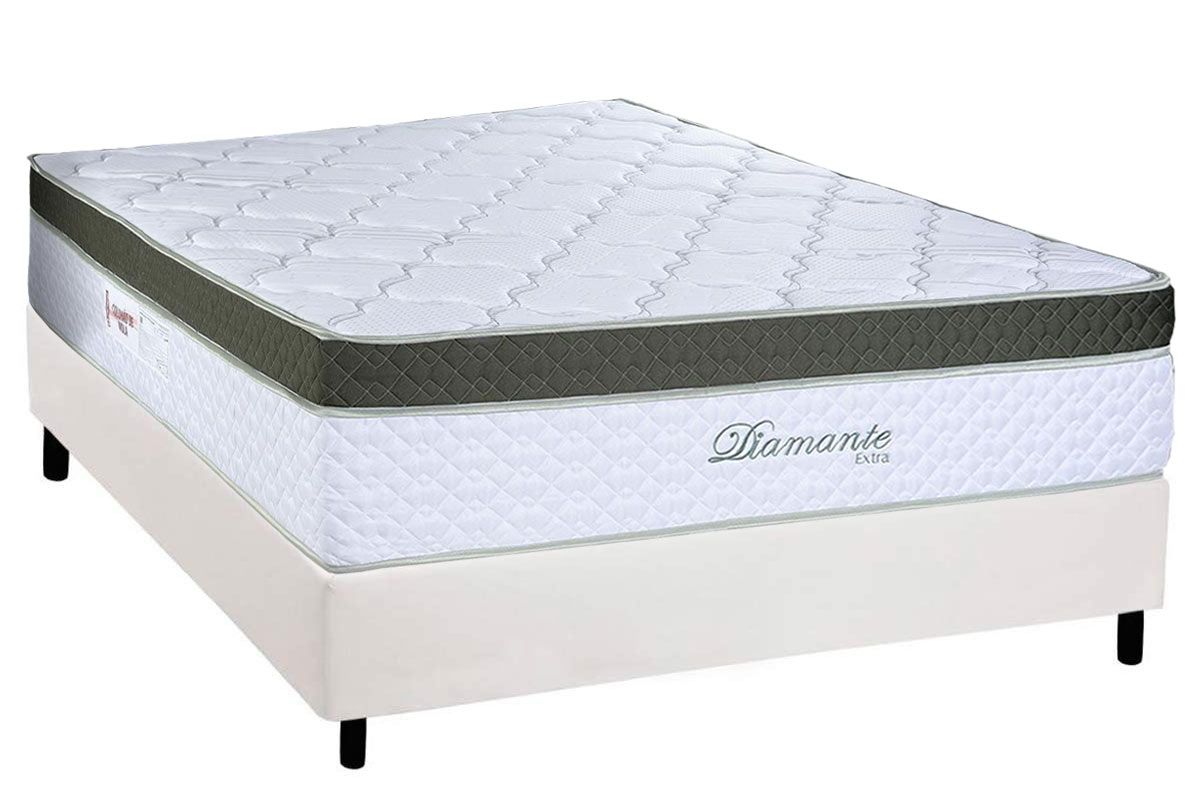 Cama Box CRC +Colchão Molas Diamante Paropas