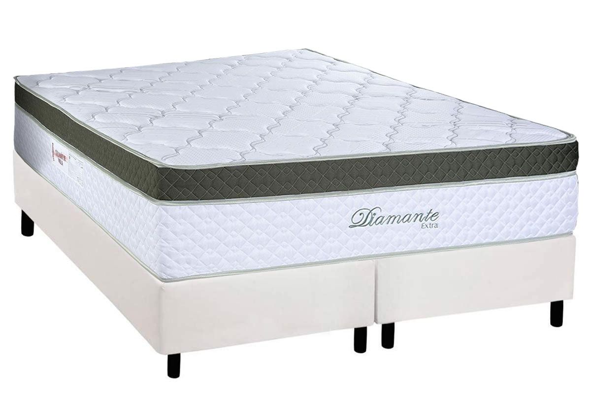 Cama Box CRC +Colchão Molas Diamante Paropas
