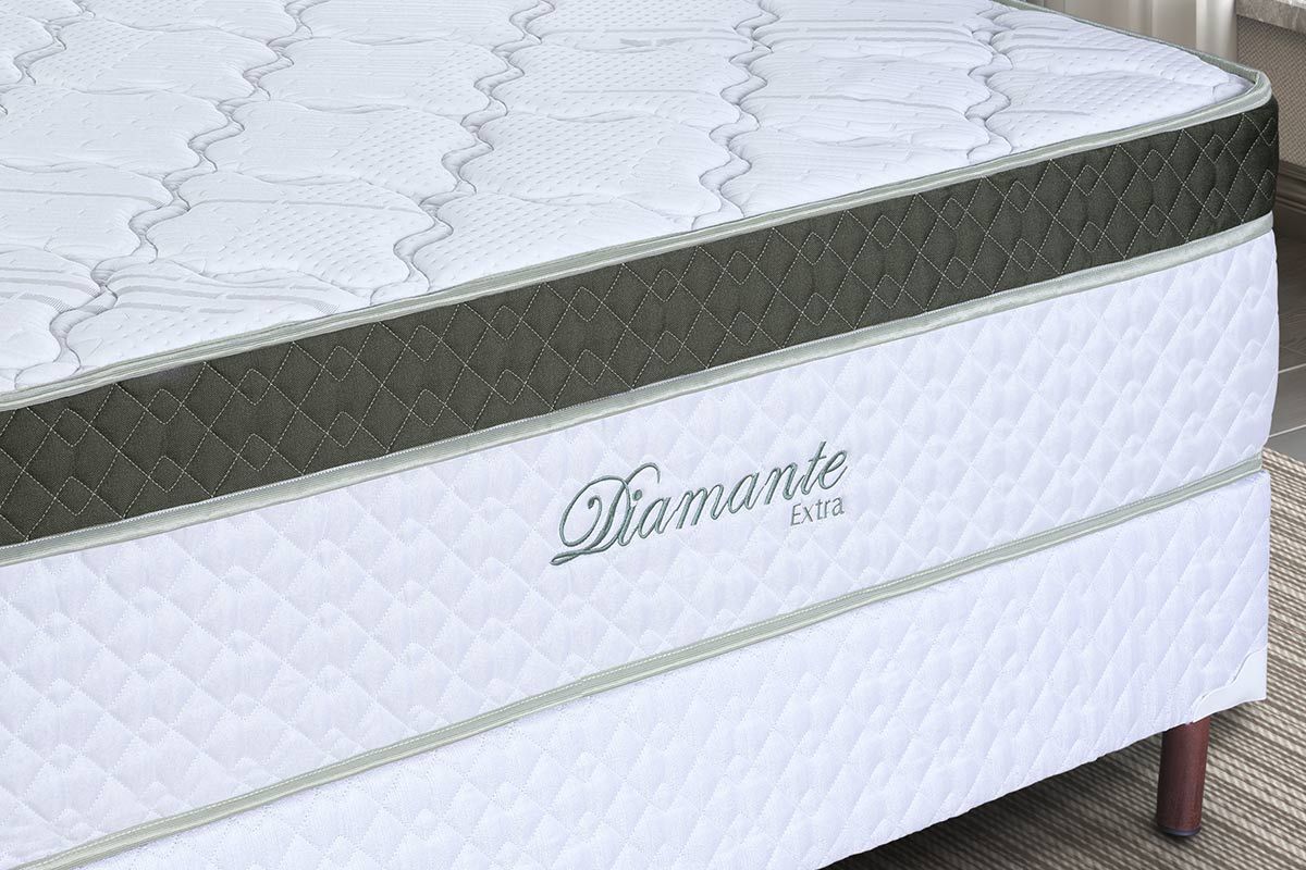 Cama Box Baú CRC +Colchão Molas Diamante Paropas