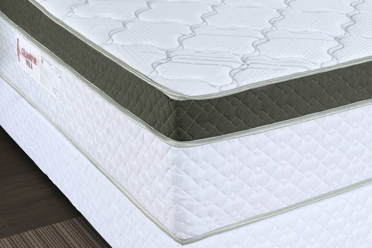 Cama Box Baú CRC +Colchão Molas Diamante Paropas