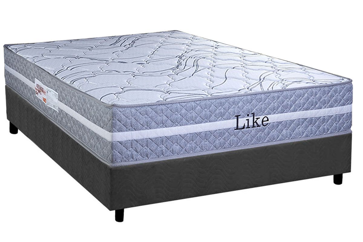 Cama Box CRC +Colchão Molas Like Paropas