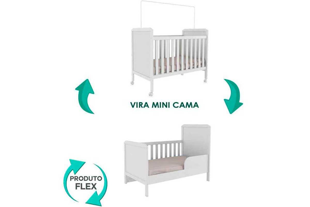 Quarto Infantil Completo 3 Peças (1GuardaRoupa+1Berço+1Cômoda) QI120 Peroba