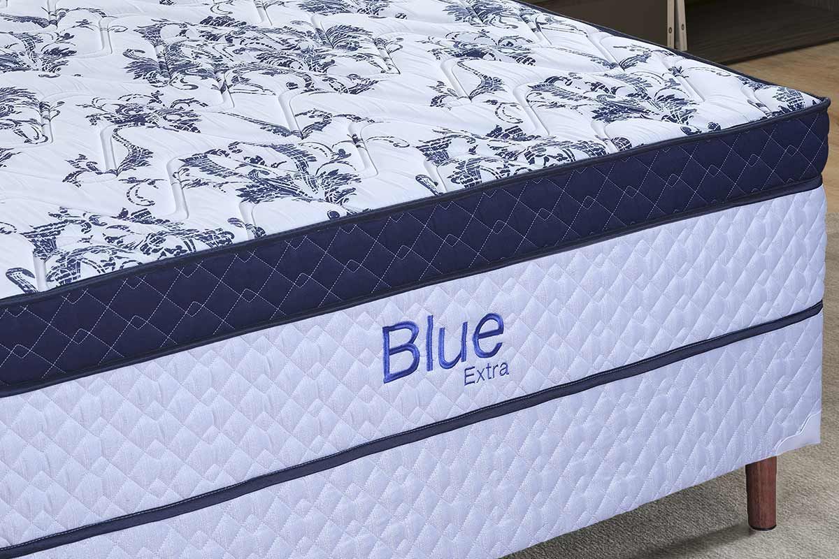 Cama Box CRC +Colchão Molas Blue Paropas