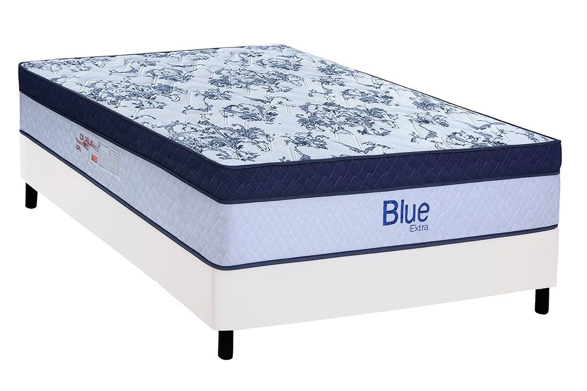 Cama Box CRC +Colchão Molas Blue Paropas