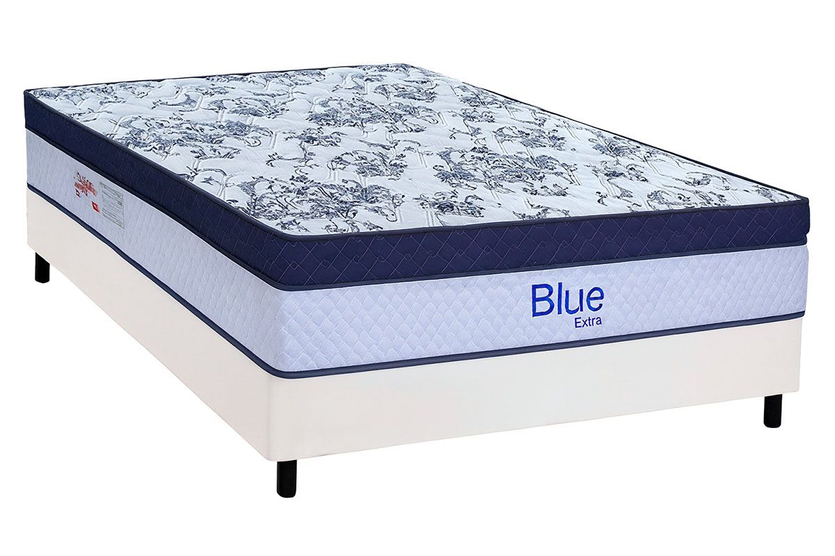 Cama Box CRC +Colchão Molas Blue Paropas