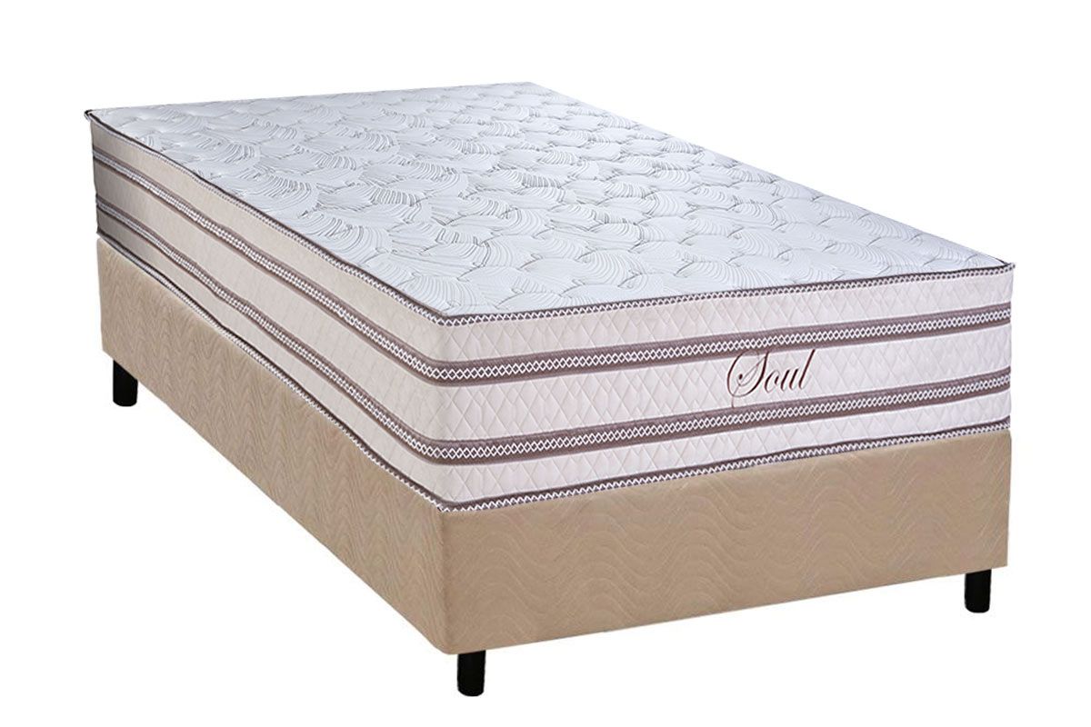 Cama Box CRC +Colchão Molas Soul Paropas