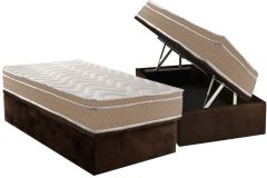 Cama Box Baú Filhão +Colchão Ortopédico Ultra Paropas