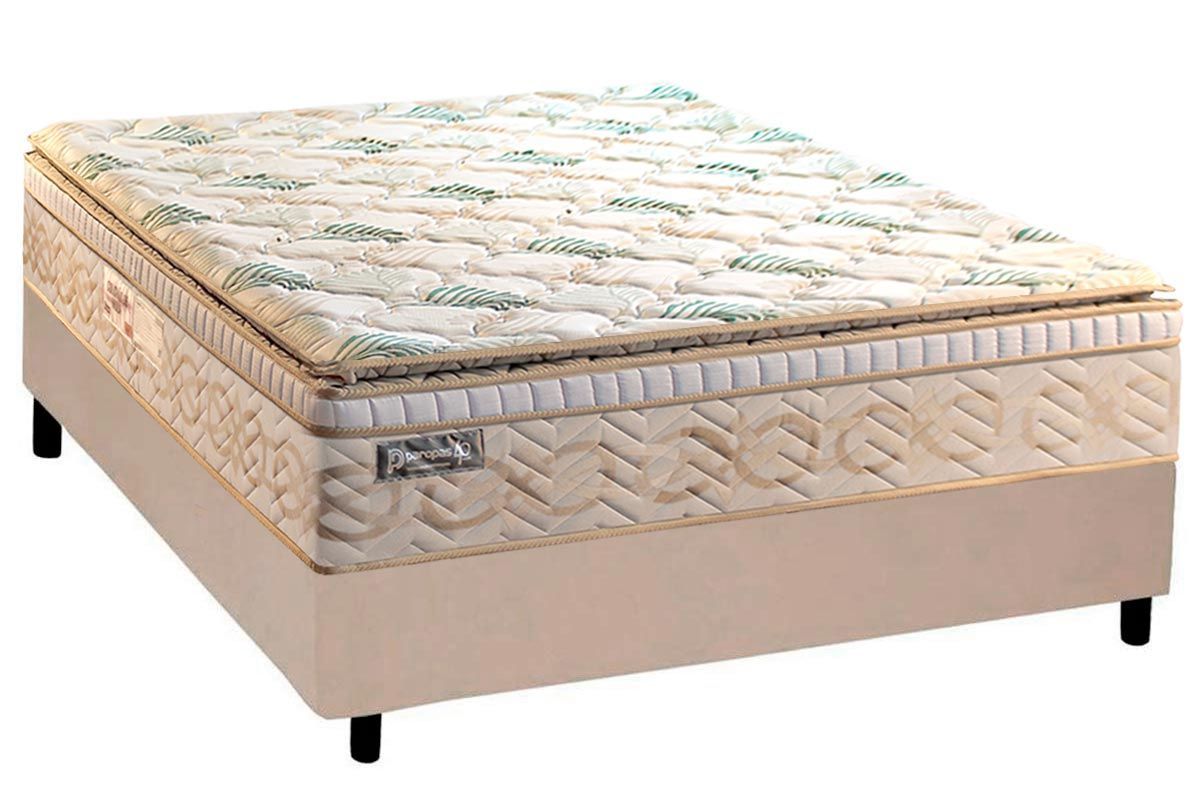 Cama Box CRC +Colchão Molas Eco Bamboo Paropas