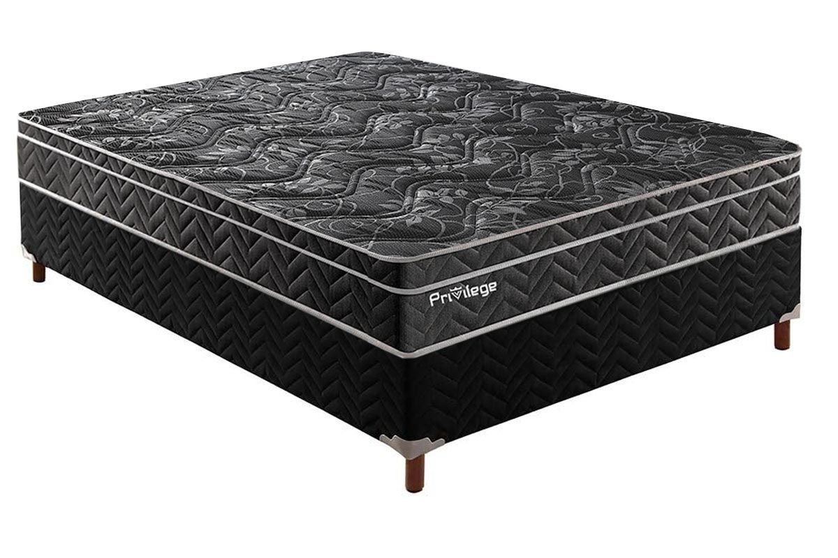 Cama Box CRC +Colchão Molas Privilege Paropas
