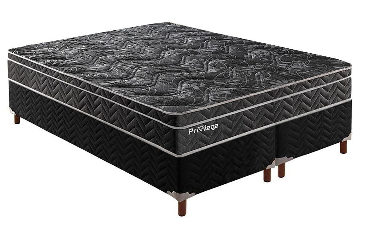 Cama Box CRC +Colchão Molas Privilege Paropas