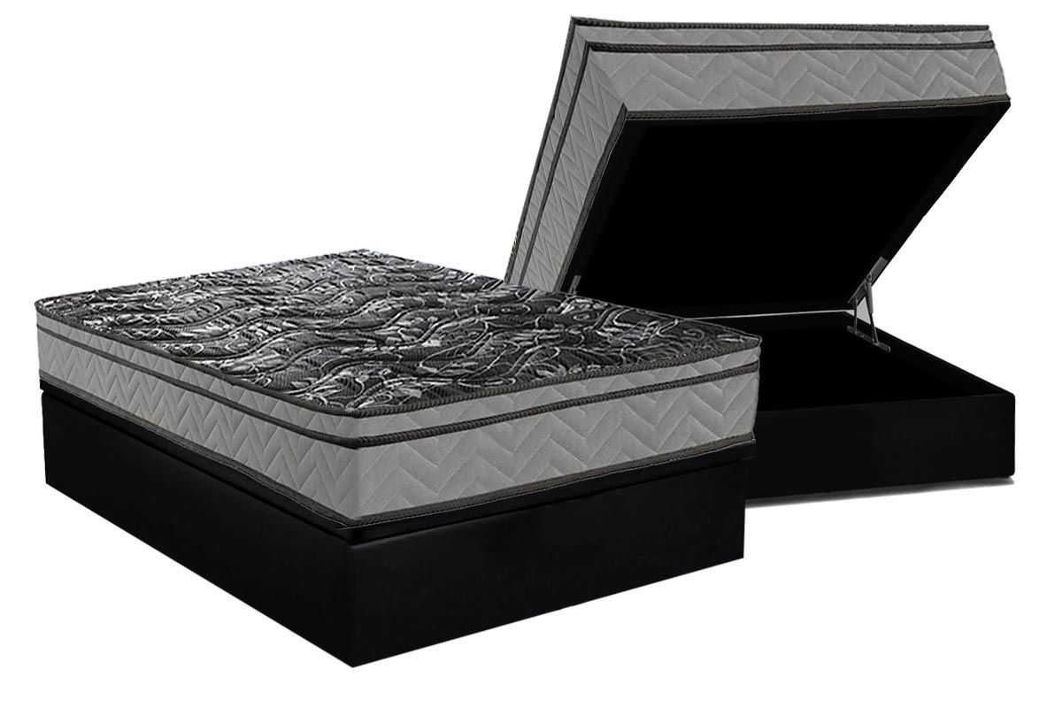 Cama Box Baú CRC +Colchão Ortopédico Ultra Paropas