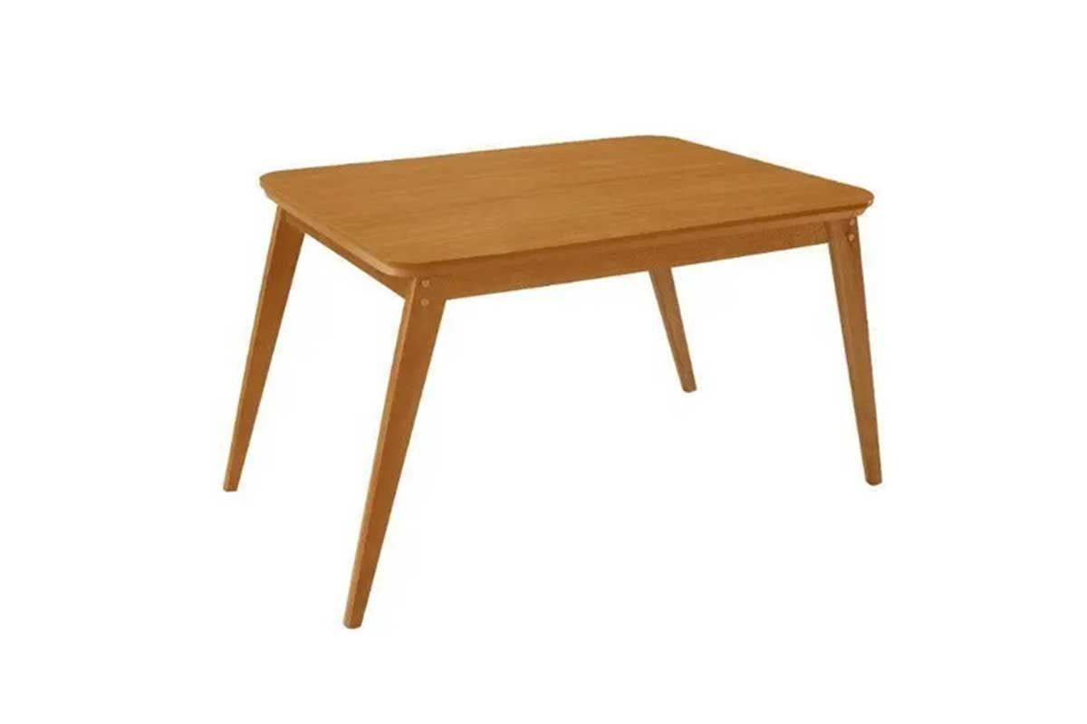 Mesa Jantar Havana Madeira c/Tampo Madeirado Curvo 120cm Rufato