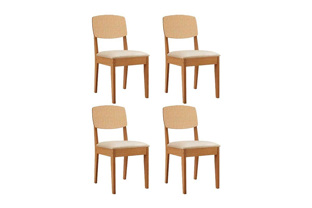 Cadeira Sala de Jantar Havana Premium Kit 4 Un - Rufato