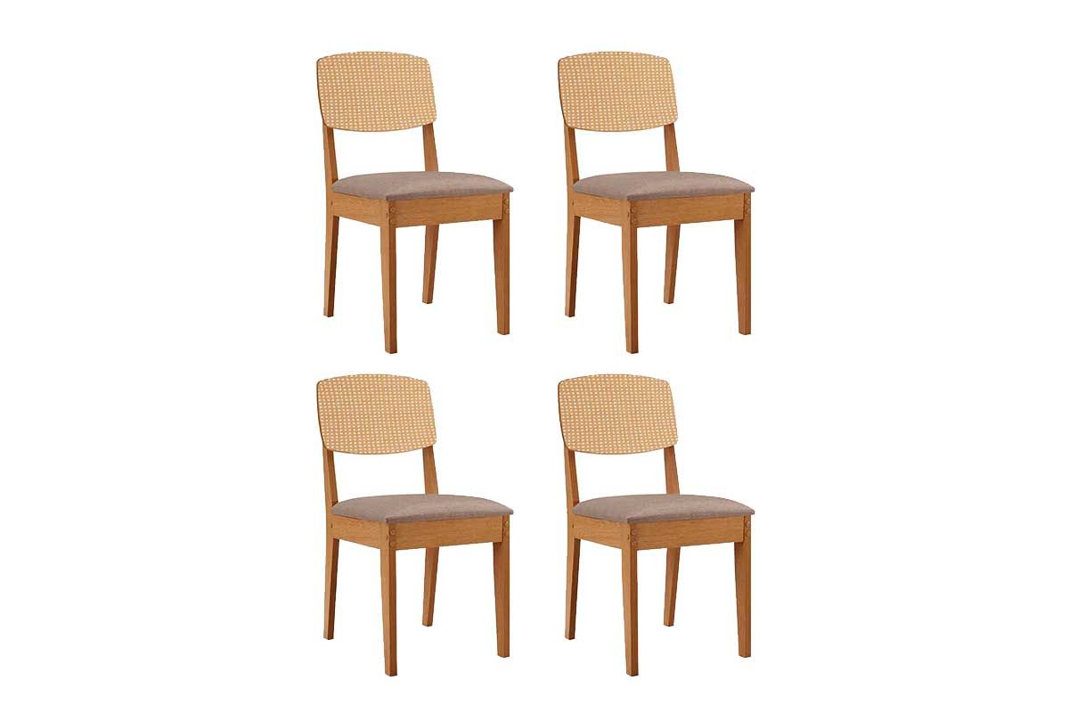 Cadeira Sala de Jantar Havana Premium Kit 4 Un - Rufato