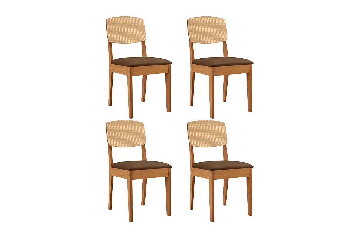 Cadeira Sala de Jantar Havana Premium Kit 4 Un - Rufato
