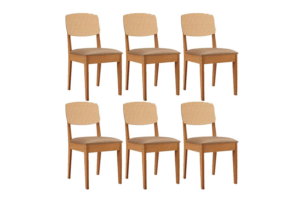 Cadeira Sala de Jantar Havana Premium Kit 6 Un - Rufato