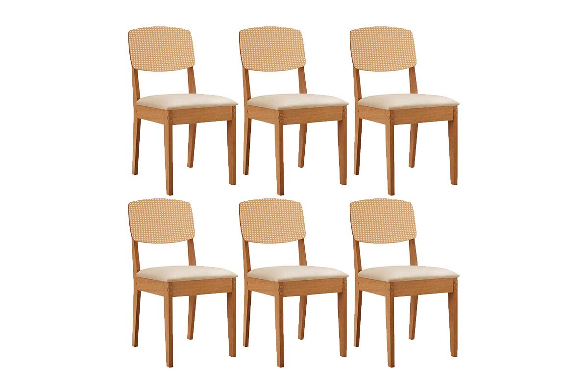 Cadeira Sala de Jantar Havana Premium Kit 6 Un - Rufato