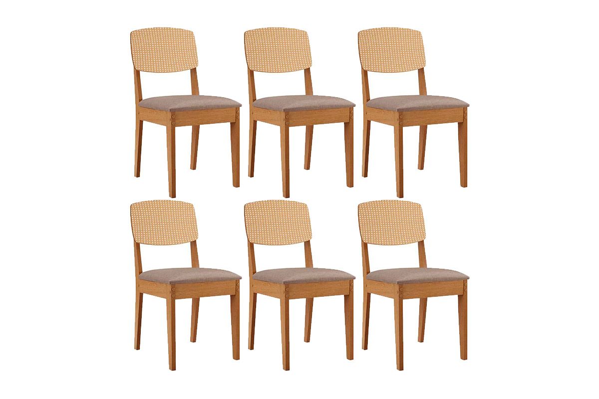 Cadeira Sala de Jantar Havana Premium Kit 6 Un - Rufato