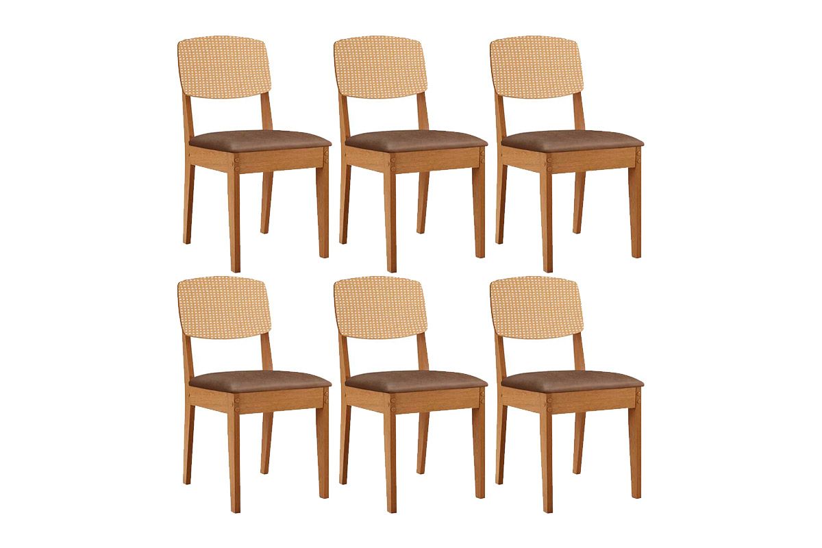 Cadeira Sala de Jantar Havana Premium Kit 6 Un - Rufato