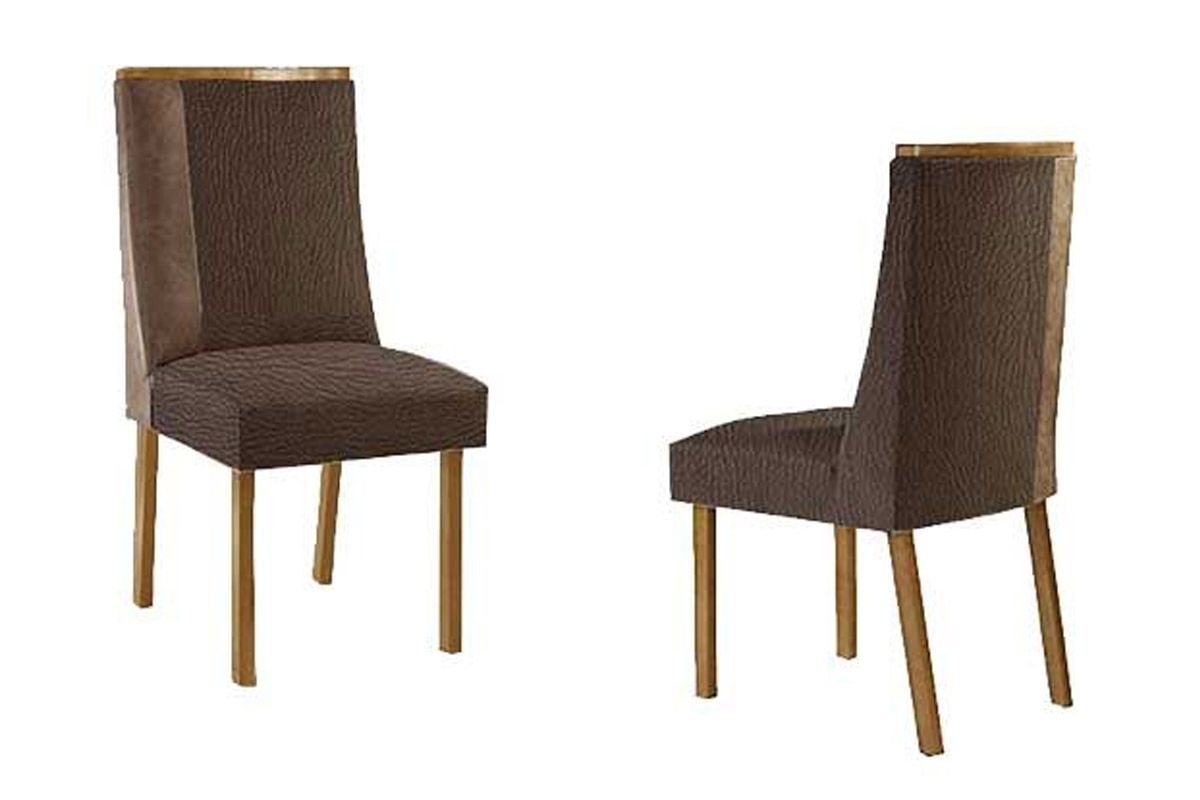 Sala Jantar Mesa Havana Tampo Curvo 120cm+4 Cadeiras Tilia Madeira - Rufato