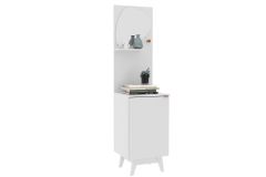 Aparador de Sala Jantar c/Pés AP2312 c/1 Porta e Espelho Tecno Mobili