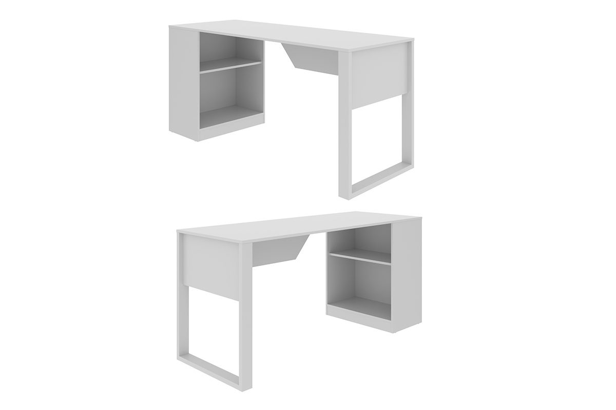 Mesa Computador ME4182 c/Prateleira Tecno MobiliBranco