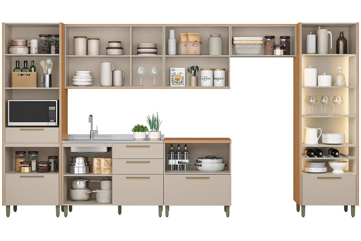 Cozinha Completa Linea Brasil 7 Peças Atena CP08