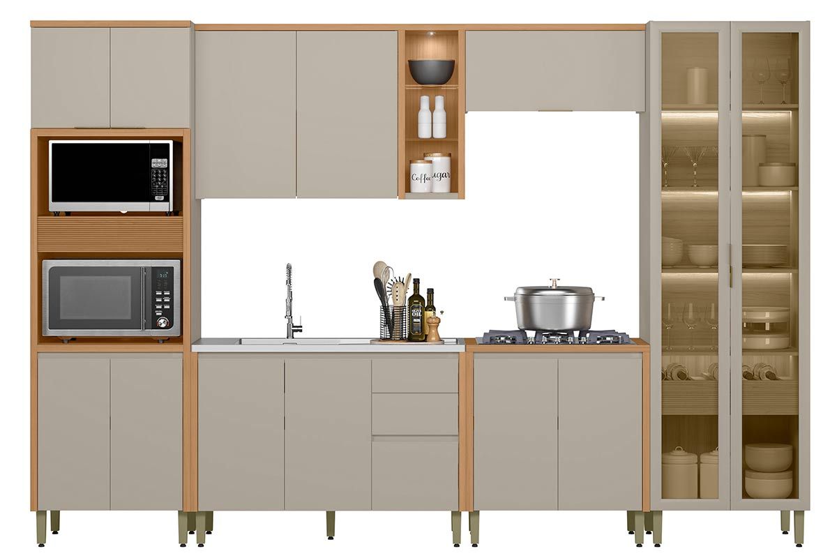 Cozinha Completa Linea Brasil 6 Peças Allure CP17
